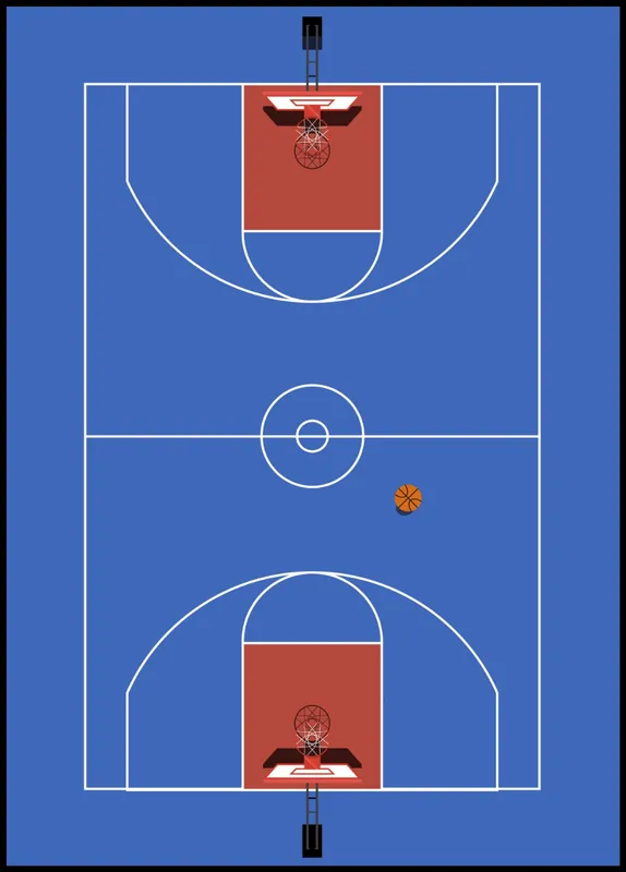 Meistverkauft Basketball Court Poster