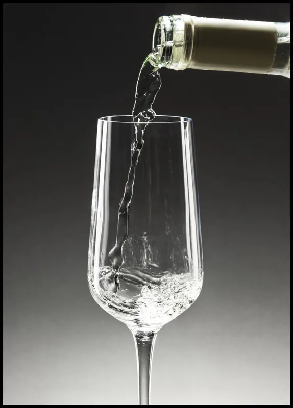 Kostenloser Versand Pouring Champagne Poster
