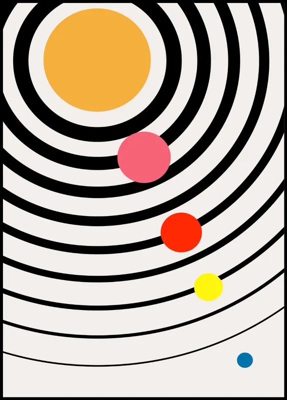 Playful Universe Poster by Kubistika Meistverkauft
