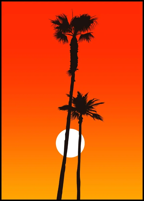Paradiso Orange Poster by Kubistika Zertifiziert