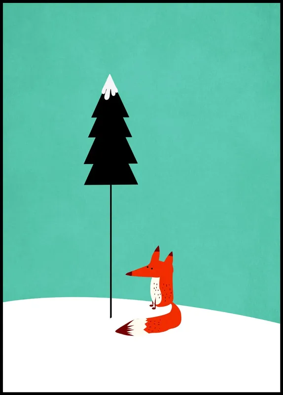 Little Mister Fox Poster by Kubistika Direktkauf