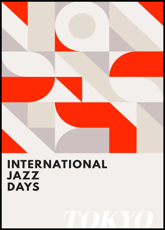 Jazz Days Tokyo Poster by Kubistika Gratis Versand