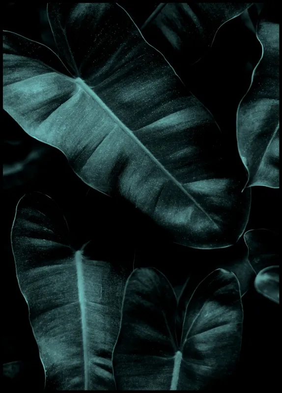 Neu Dark Leafs Poster by Kubistika