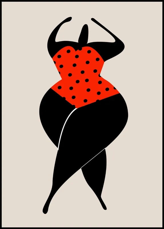Online Kaufen Dancing In The Sun Red Poster by Kubistika