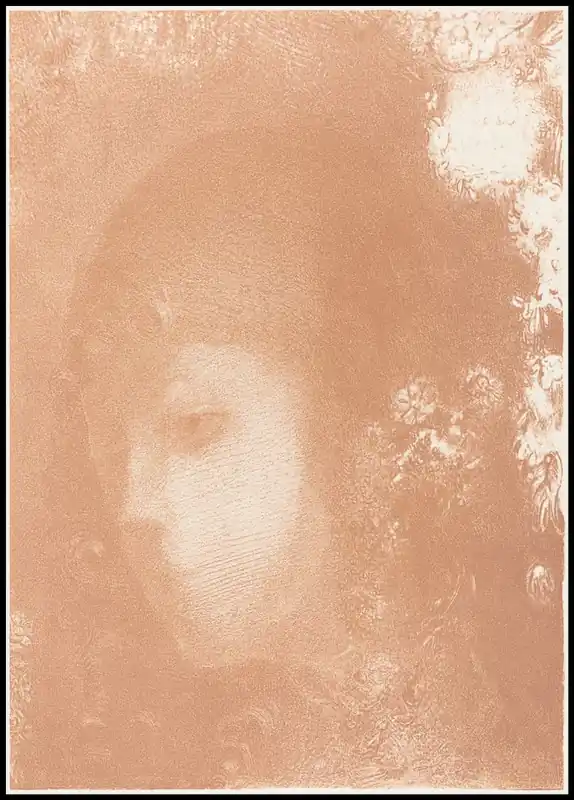 Head of a Child with Flowers Poster Knallerangebot