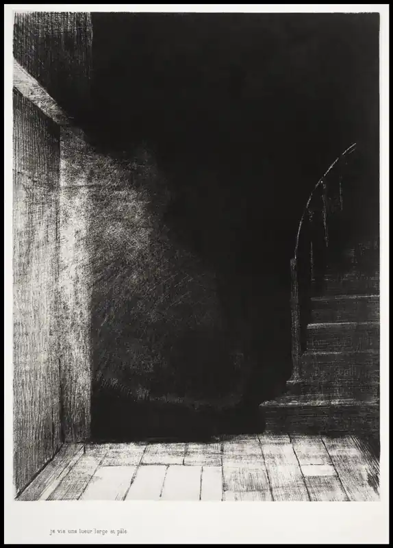 Neuheit I Saw a Flash of Light. Large and Pale Poster