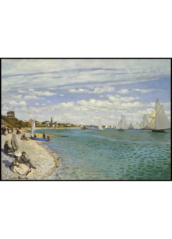 Regatta at Sainte-Adresse Poster Begrenztes Angebot