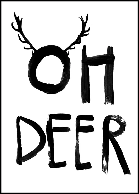 Oh Deer Poster by treechild Schneller Versand