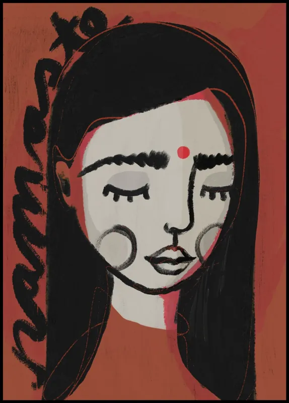 Namaste nr.2 Poster by treechild Billig