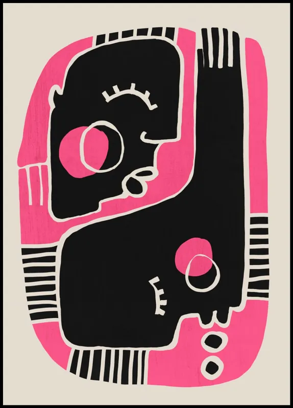 Monmon Pink Poster by treechild Sonderangebot