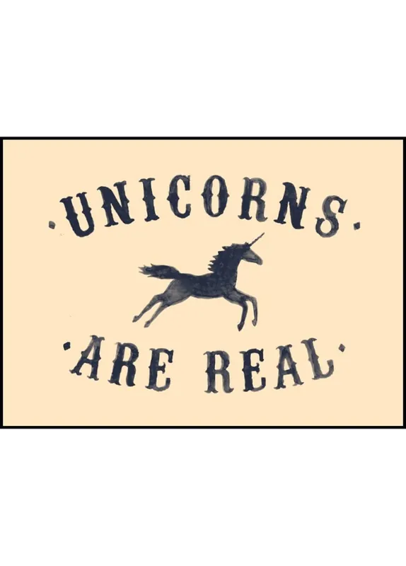 Unicorns are Real II Poster by Florent Bodart Schneller Versand