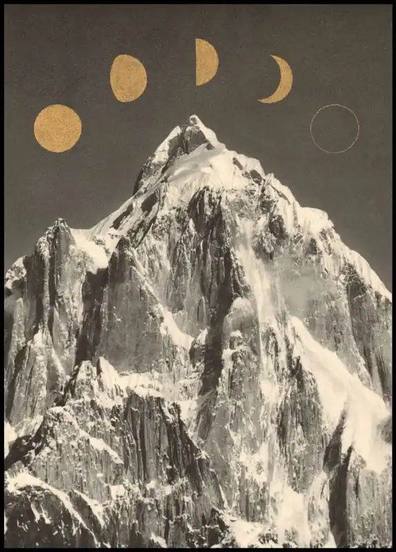 Sofort Bestellen Moon Phases Poster by Florent Bodart