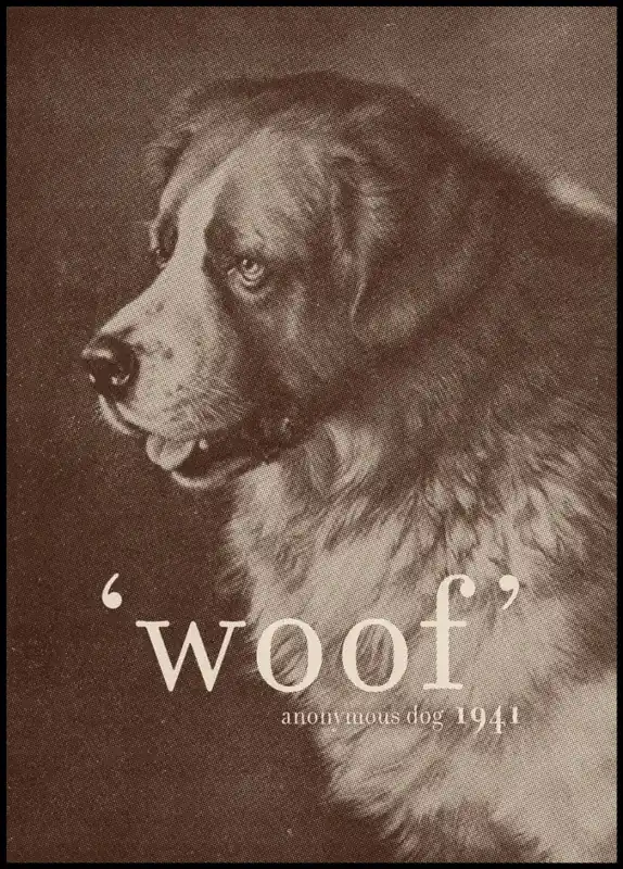 Famous Quote Dog Poster by Florent Bodart Gratis Versand
