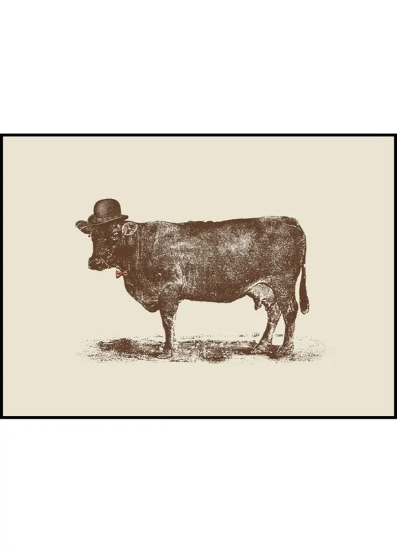 Zertifiziert Cow Cow Nut Poster by Florent Bodart