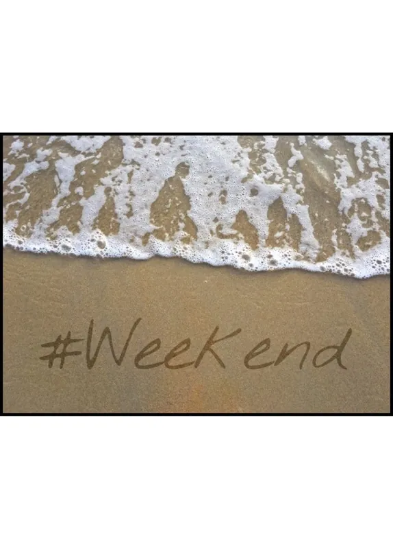 Lifestyle Vacation Weekend Word Poster Kostenloser Versand
