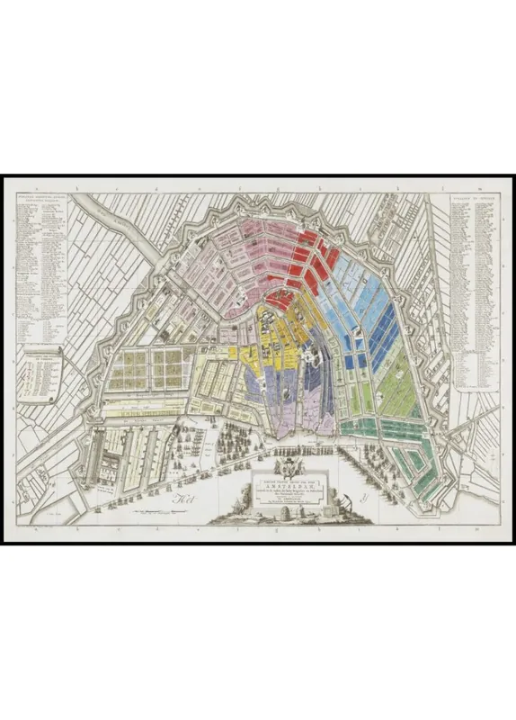Finale Aktion Map of Amsterdam Poster
