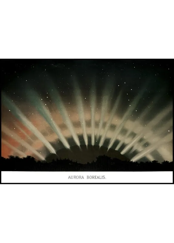 Northern Light Illustration Poster Wochenendangebot