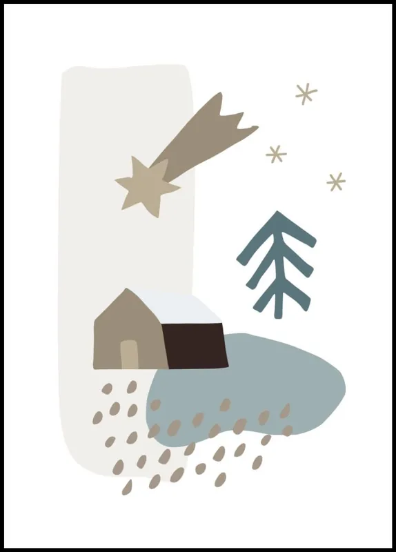 Wochenendangebot Scandinavian Winter Illustrations Set no.5 Poster