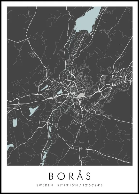 Map of Borås Poster nr.2 Letzte Chance