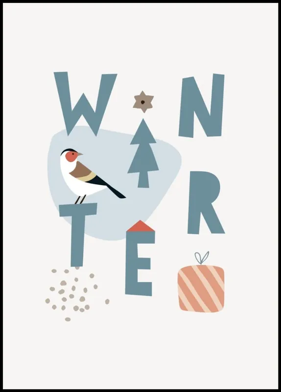 Winter Birds Christmas Set no.4 Poster Letzte Chance