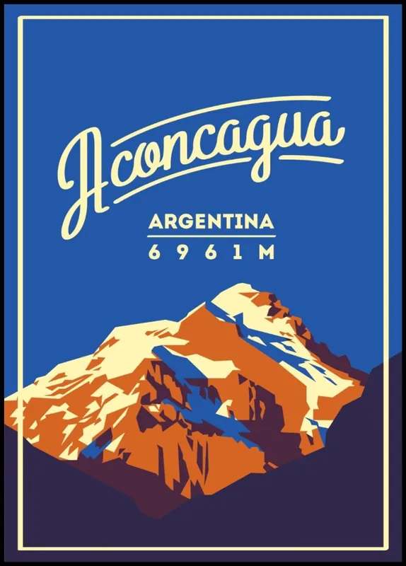 Aconcagua Mountain Poster nr.3 Saisonangebot