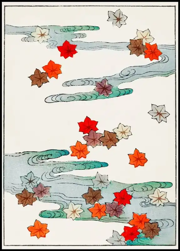 Expressversand Autumn and Water Illustration Poster