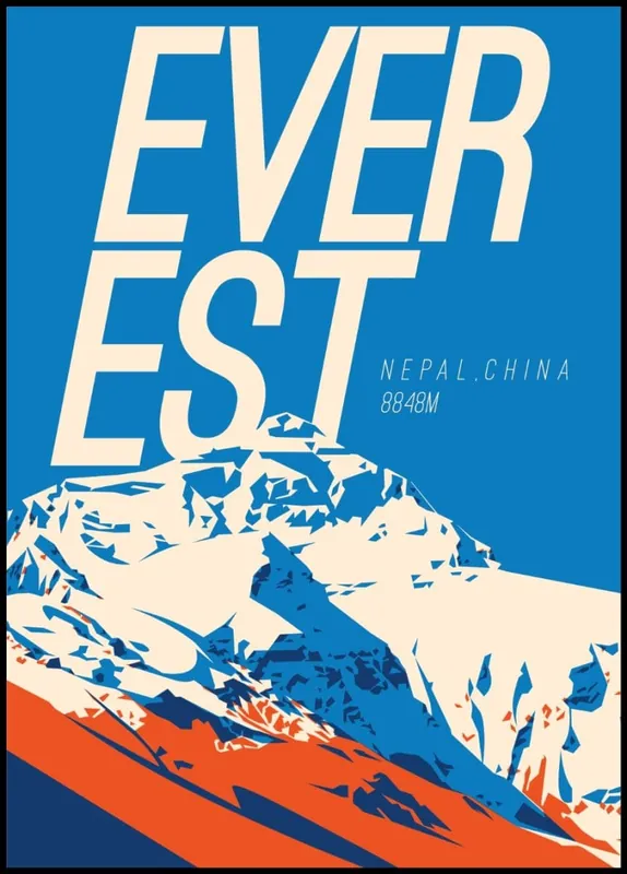 Everest Mountain Poster nr.1 Sale
