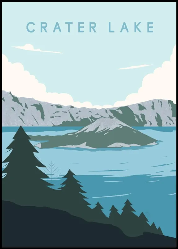 Top-Angebot Crater Lake Amazing Travel Poster