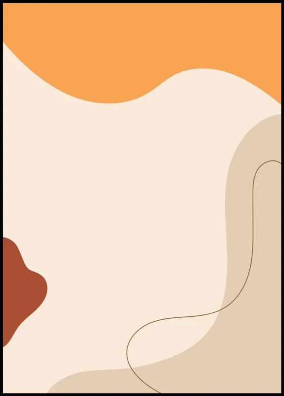 Earthy Colors Abstract Poster nr.72 Schneller Versand