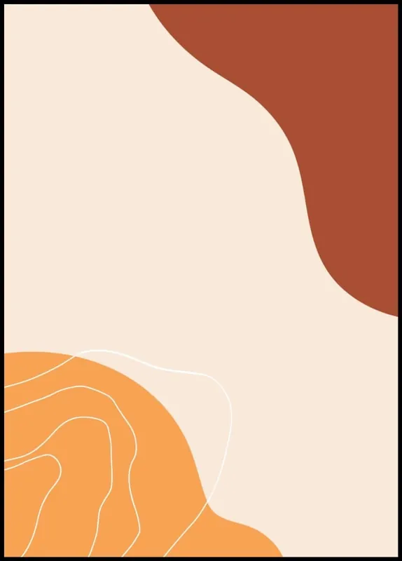 Earthy Colors Abstract Poster nr.68 Finale Aktion