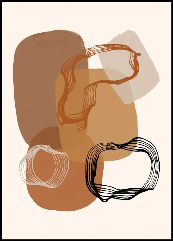 Kostenfreie Lieferung Earthy Colors Abstract Poster nr.8