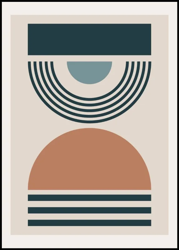 Billig Gaia Abstract Shapes Poster nr.1