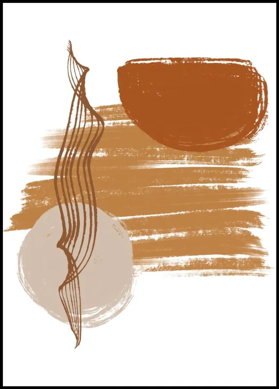 Earthy Colors Abstract Poster nr.23 Bestseller