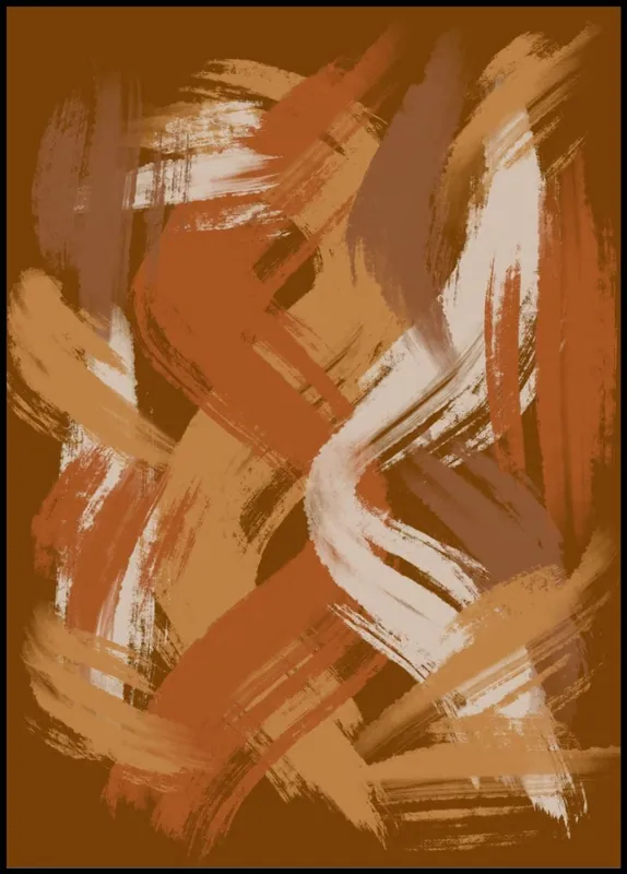 Earthy Colors Abstract Poster nr.22 Zertifiziert