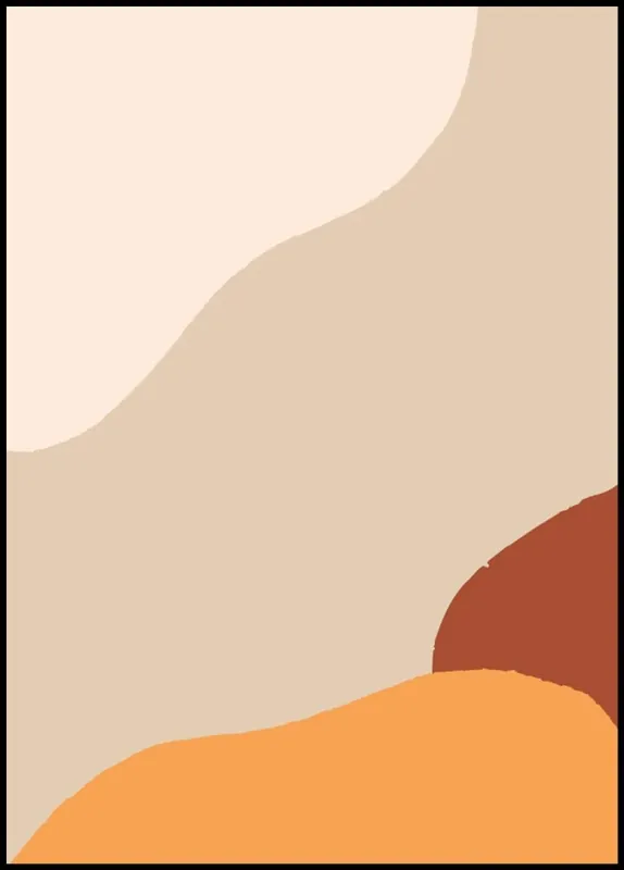 Rabatt Earthy Colors Abstract Poster nr.66