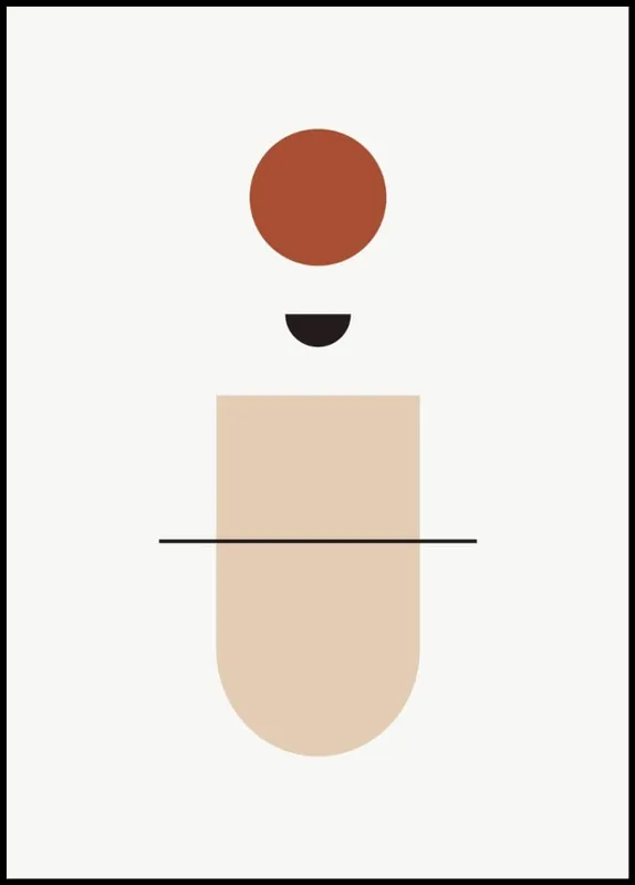 Earthy Colors Abstract Poster nr.65 Expressversand