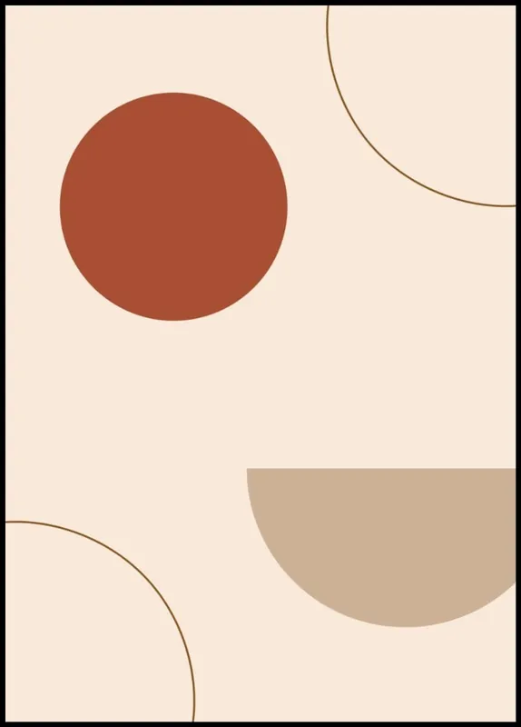 Neu Earthy Colors Abstract Poster nr.54