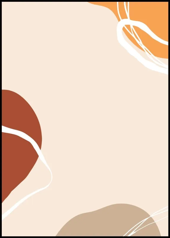 Earthy Colors Abstract Poster nr.52 Sonderangebot