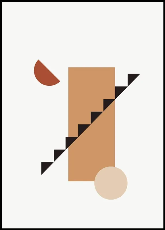 Earthy Colors Abstract Poster nr.51 Nur Für Kurze Zeit