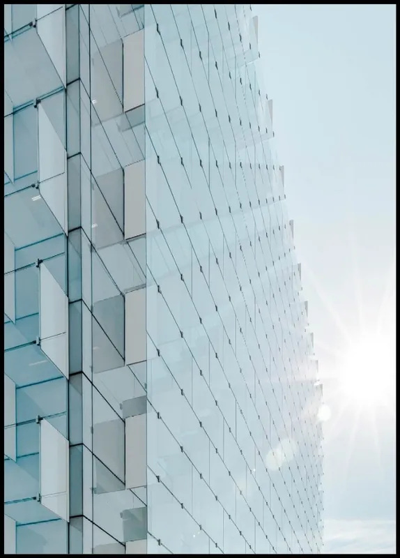 Solange Der Vorrat Reicht Reflecting Glass Wall Poster