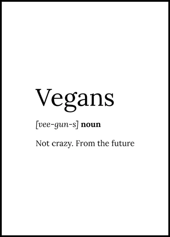 Vegans Poster Preisreduziert
