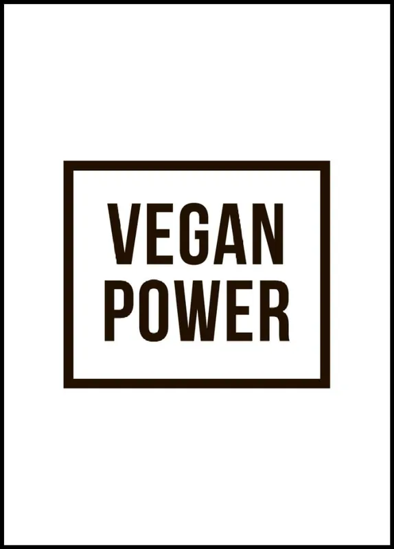 Garantierte Lieferung Vegan Power Poster