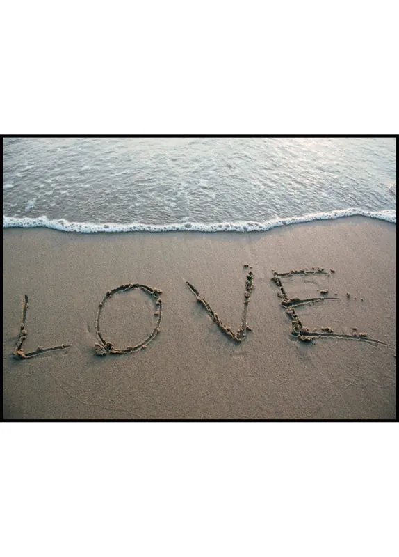 Angebot Water Sand Love Poster