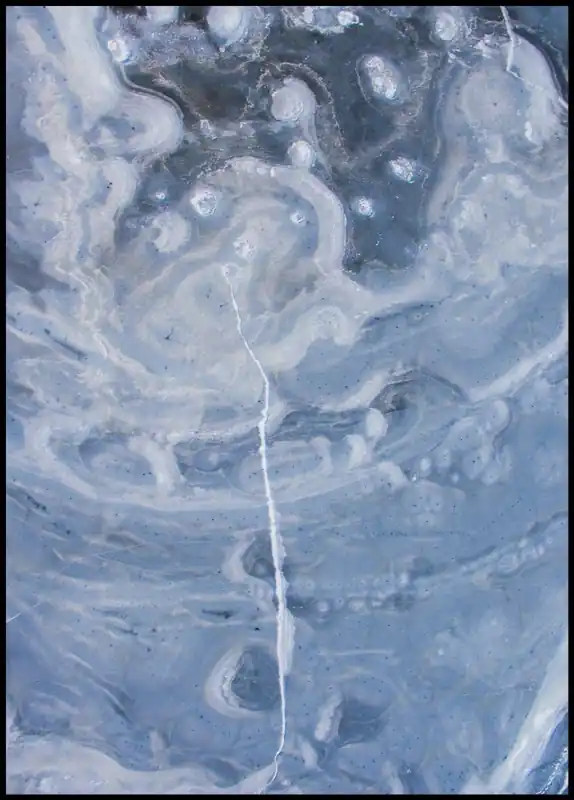 Markenprodukt Blue Abstract Paint Poster