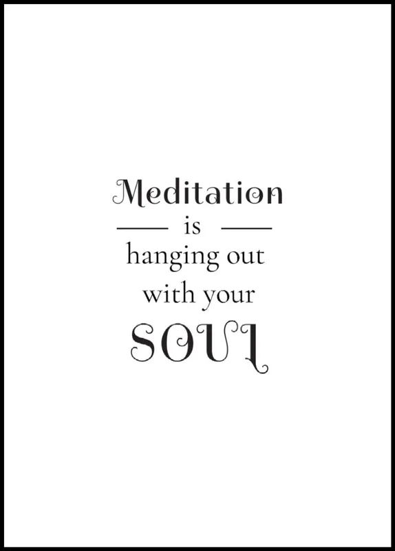 Kostenloser Rückversand Meditation Poster