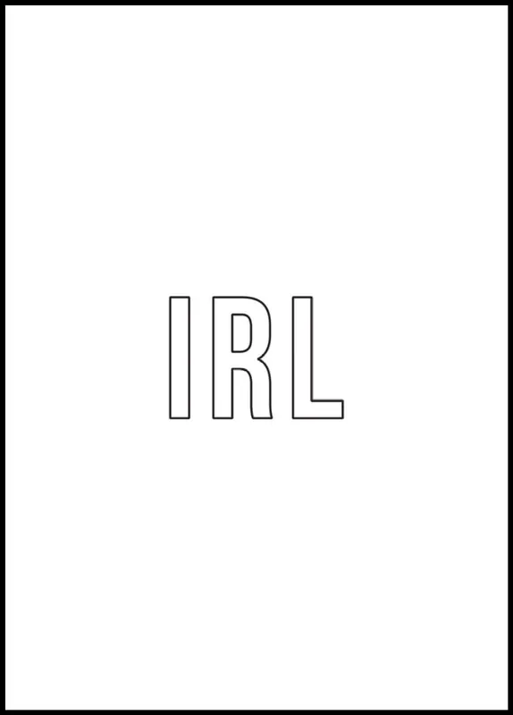 Angebot IRL Poster