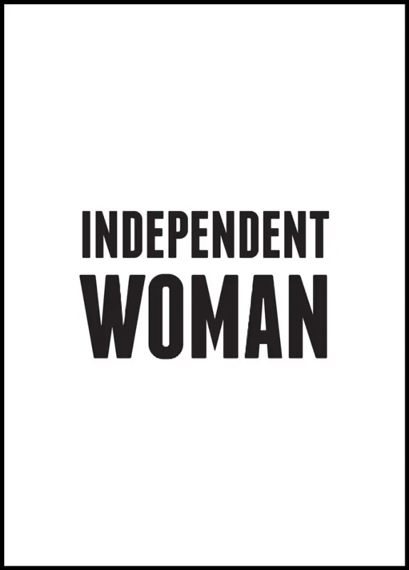 Independent Women Poster Wochenendangebot