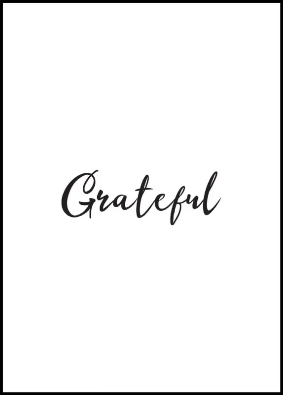 Kracherpreis Grateful Poster