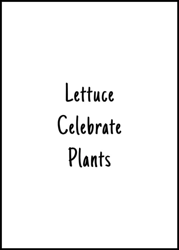 Lettuce Celebrate Plants Poster Geprüft