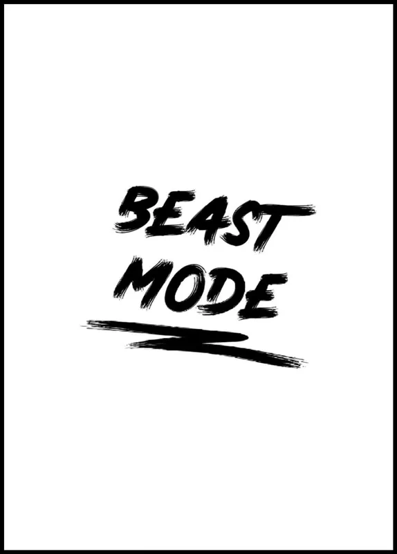Beast Mode Poster Neue Kollektion